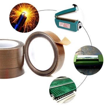 Factory price fire retardant  PTFE coated carbon fiber adhesive tape for sealing machine heat strip adhesion prevention